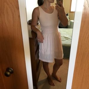 Pink tribal embossed dress